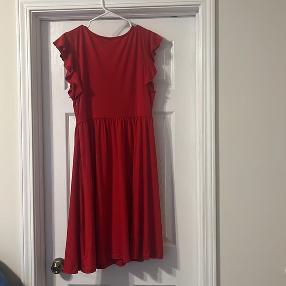 Red Summer Dress - Picture 4 of 7